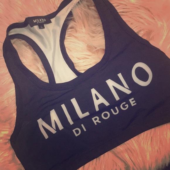 Milano Tops - Milano Di Rouge Sports Bra Milano Tops - Milano Di Rouge Sports Bra